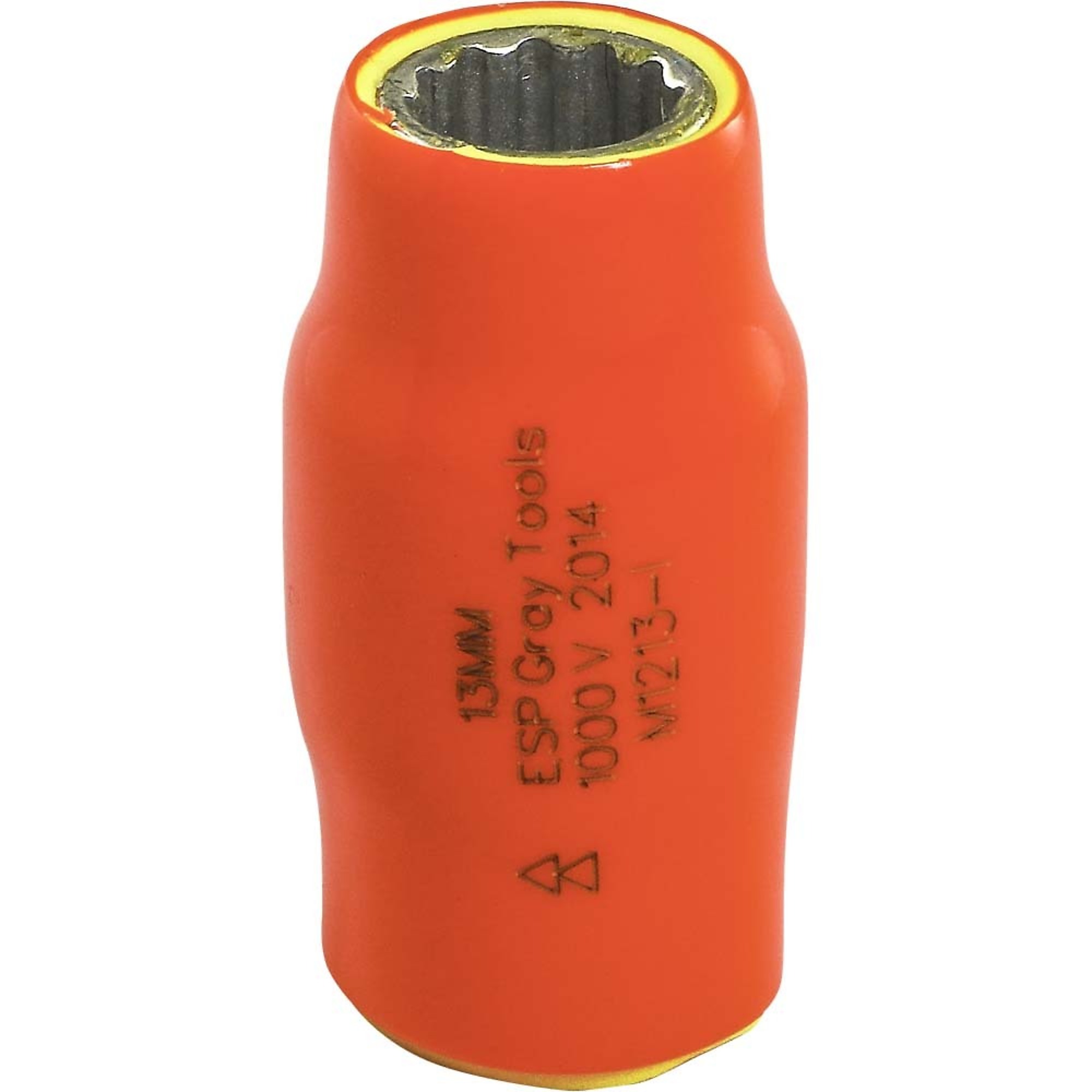 Gray Tools 13mm X 1/2" Drive, 12 Point Standard Length Socket, 1000V Insulated